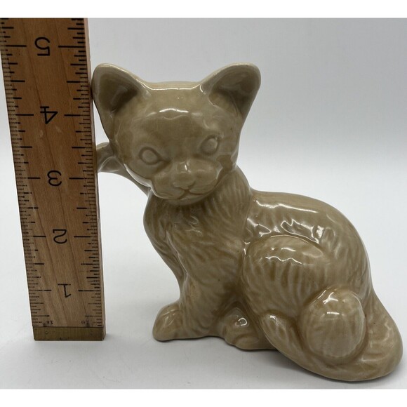 K’s Collection Beige Cat Clay Figure Adorable Collectible Brazil Cat Lover Cute - Picture 5 of 7